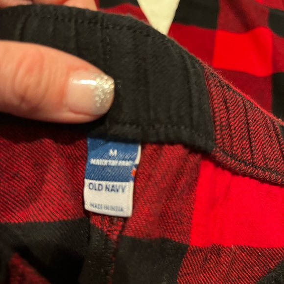 Buffalo Flannel Pajama pants - Gathers at the bottom worn  1x Size Med. Old Navy - Picture 7 of 9